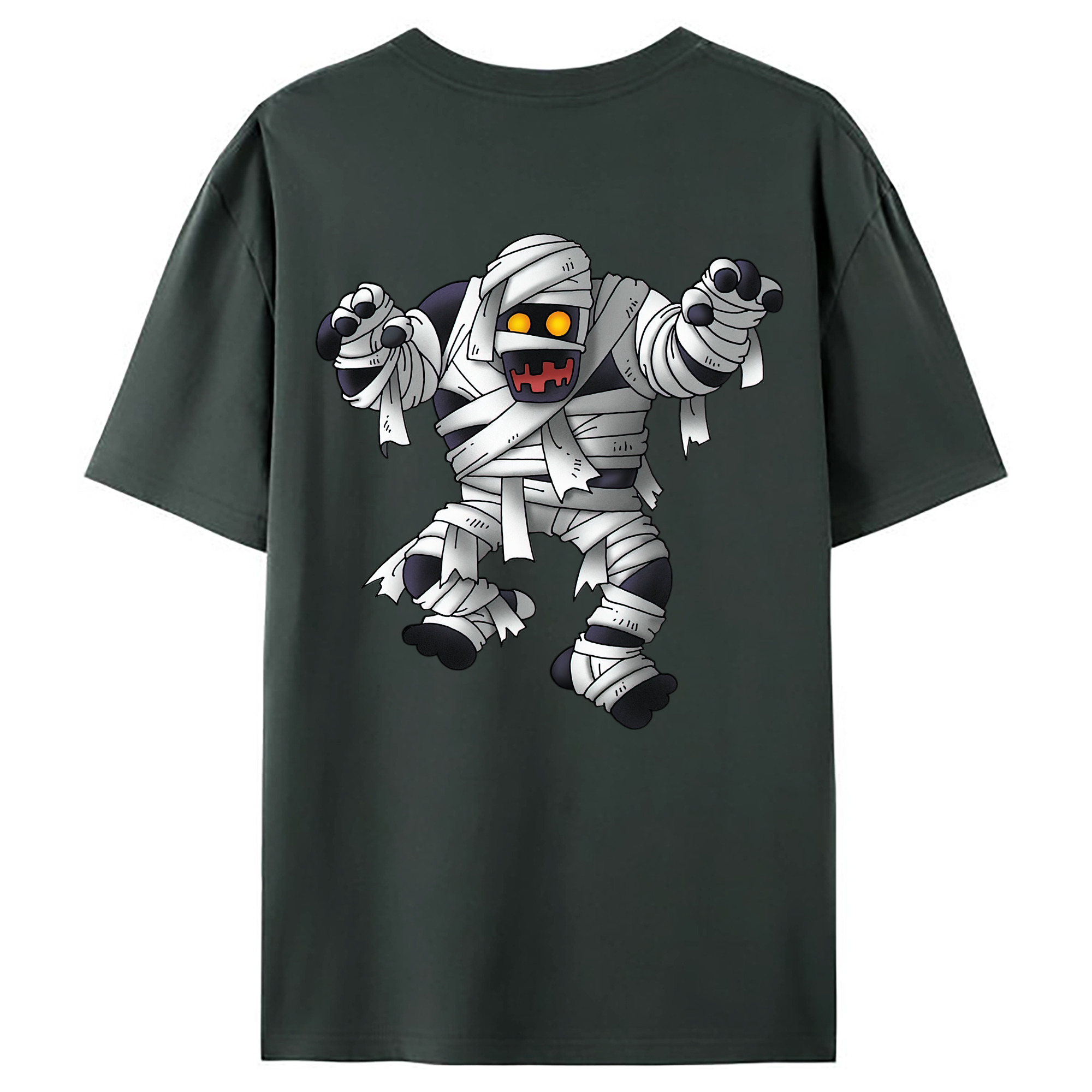 （画像用） ドラゴンクエスト Doragon Kuesuto Dragon Quest 綿100％ メンズ半袖Tシャツ（バックプリント） 通気性